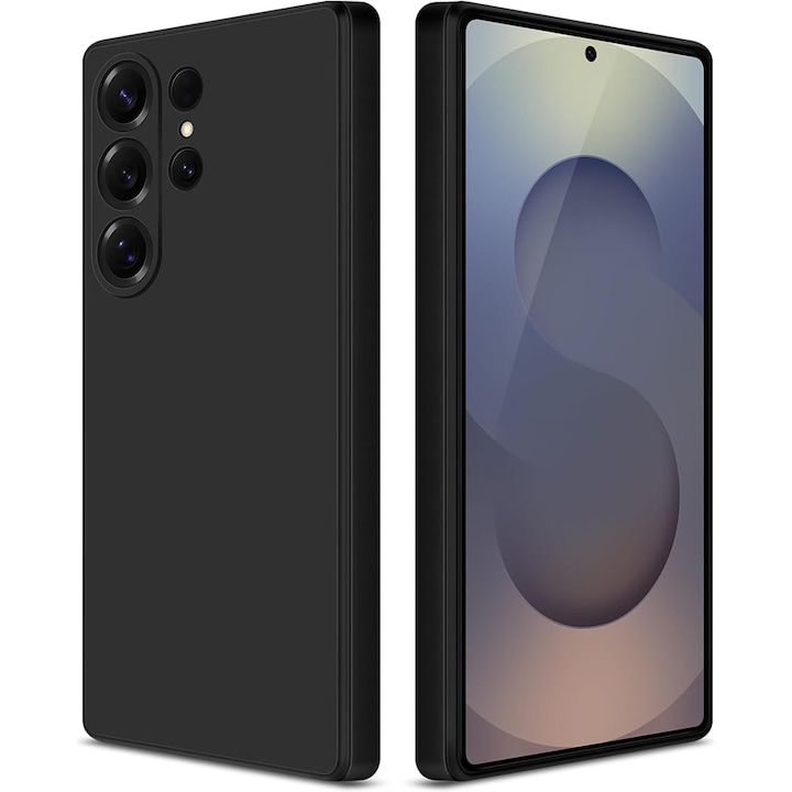 Husa CASEY STUDIOS compatibila cu Samsung Galaxy S25 Ultra, Soft Silicone Premium, Microfibra in Interior, pentru Incarcare Wireless, Margini Ridicate pentru Protectia Ecranului si a Camerelor
