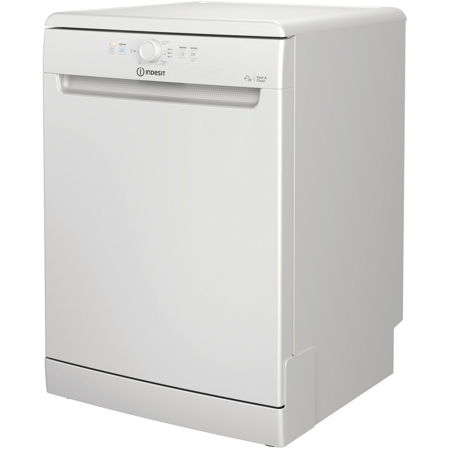 Masina de spalat vase Indesit D2F HK26, 14 seturi, 6 programe, Clasa E, 60 cm, Alb