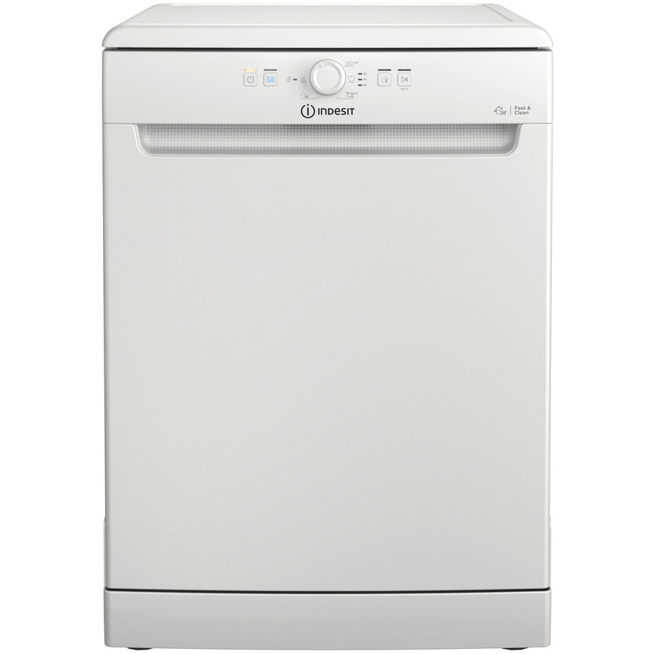 Masina de spalat vase Indesit D2F HK26, 14 seturi, 6 programe, Clasa E, 60 cm, Alb