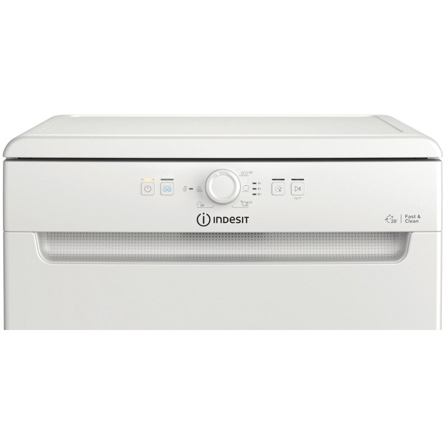 Masina de spalat vase Indesit D2F HK26, 14 seturi, 6 programe, Clasa E, 60 cm, Alb