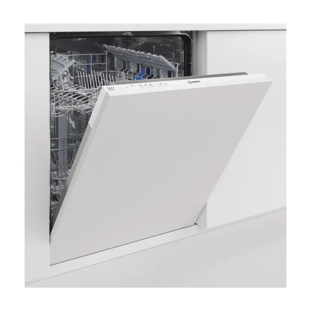 Masina de spalat vase incorporabila Indesit D2I HL326, Push&Go, Fast&Clean, 5 programe, 14 seturi vase, 60 cm, Clasa E