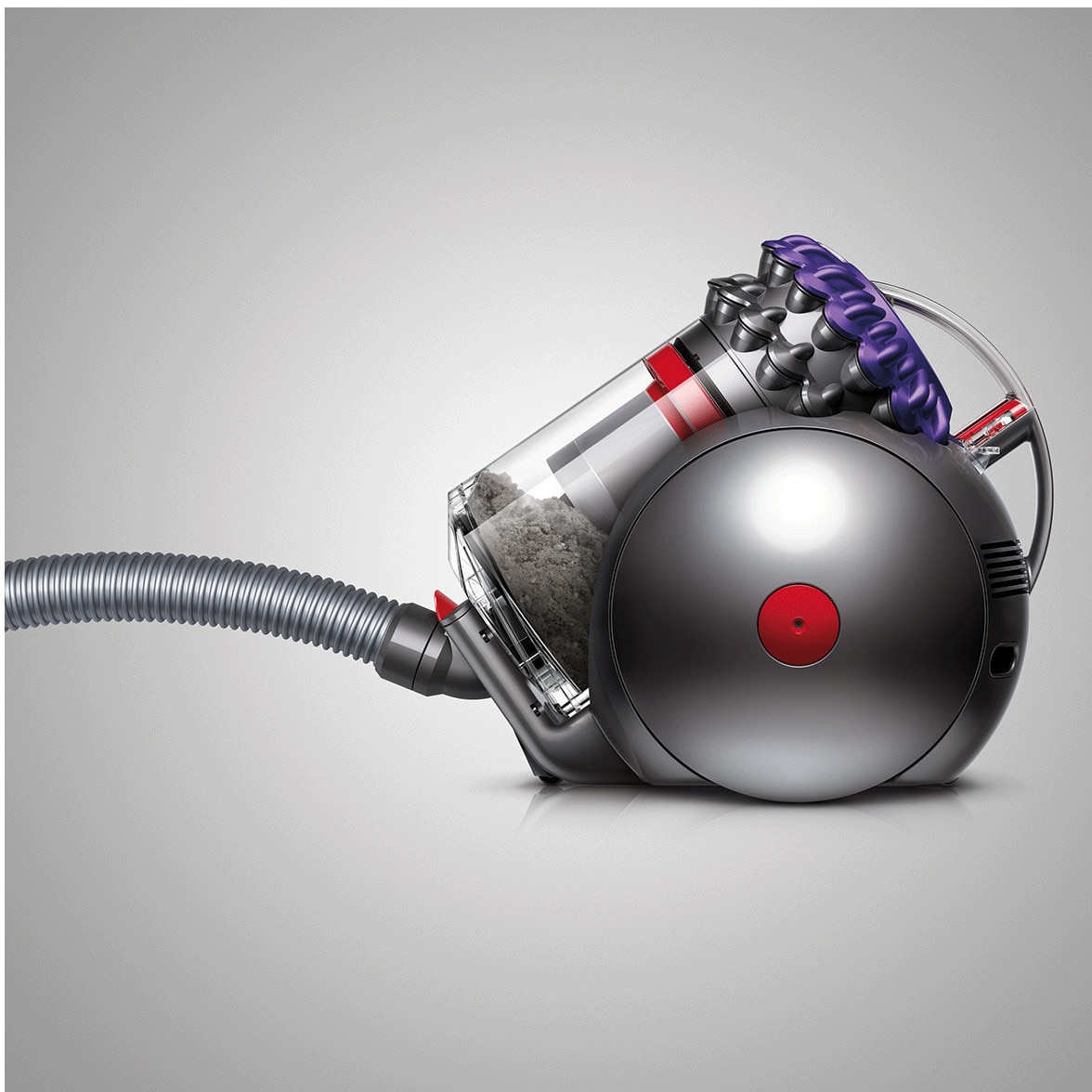 Aspirator fara sac Dyson Big Ball Parquet 2 228566-01, 600 W, tehnologie 2-Tier Radial Root Cyclone™, tehnologie Big Ball™, 35 de cicloni, 4 accesorii, gri