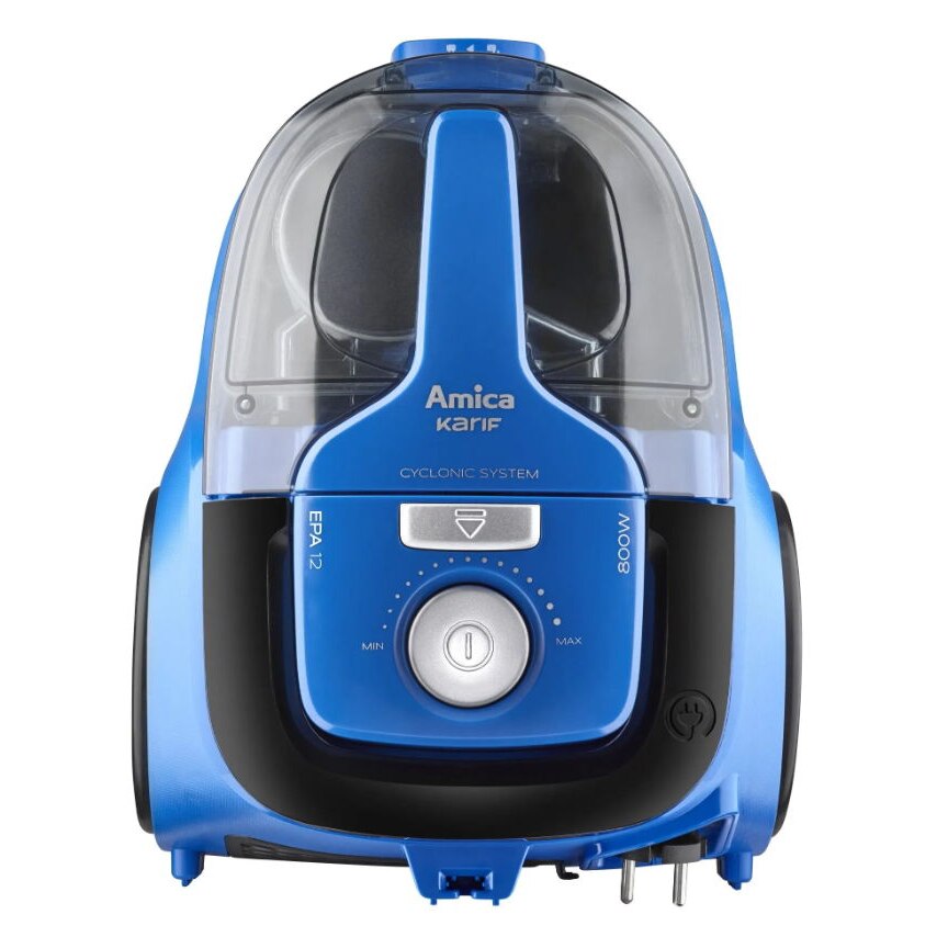 Aspirator fara sac Amica Karif VI2041, 800 W, 1.5 l, Albastru