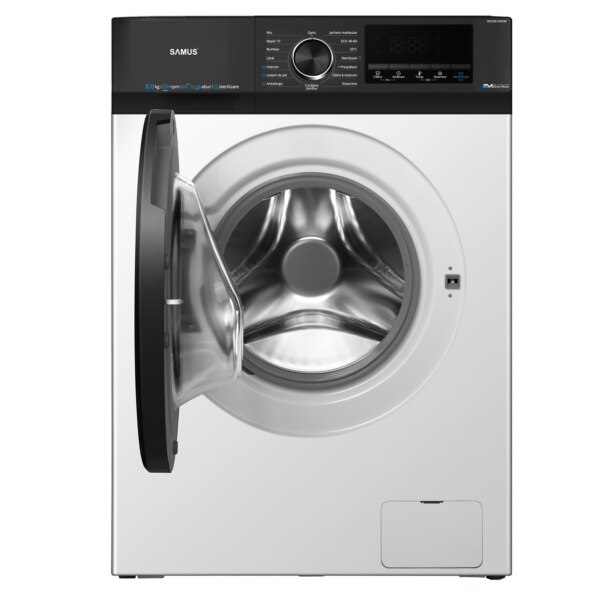 Masina de spalat rufe Samus WSEDI8128IDM, 8 kg, 1200 rpm, Clasa energetica A, Inverter Direct Motor