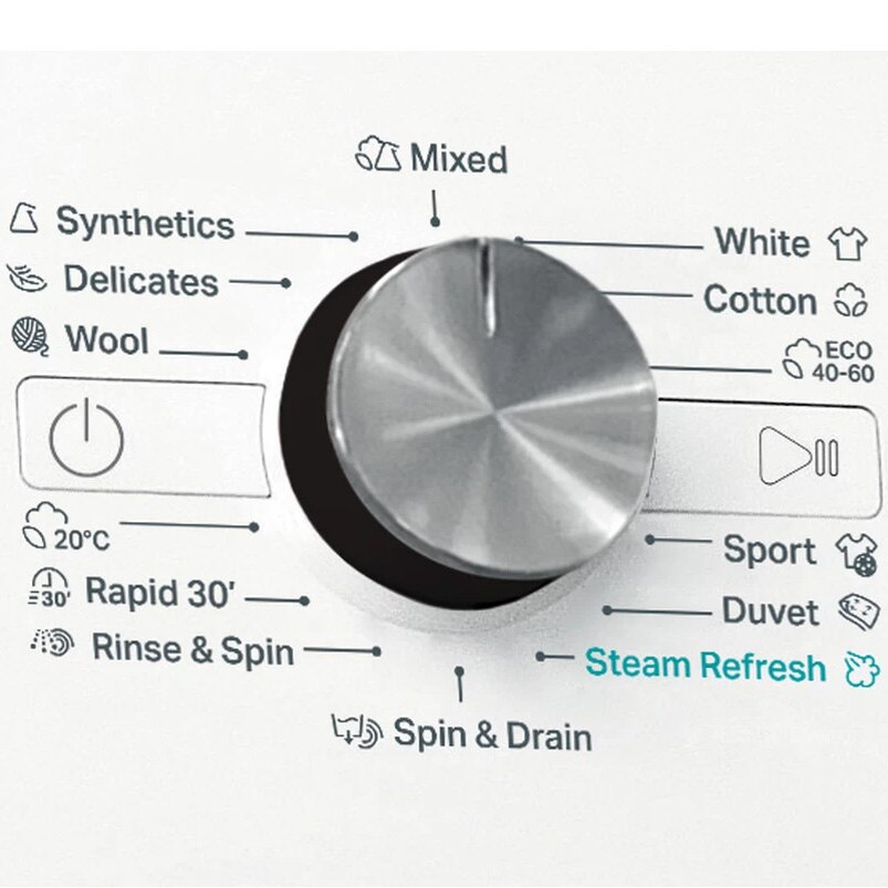 Masina de spalat rufe Whirlpool FreshCare+ FFB 8458 BV EE, 8 kg, 1400 rpm, Clasa B, Steam Refresh, Tehnologia al-6lea Simt, Motor Inverter, Alb/Negru
