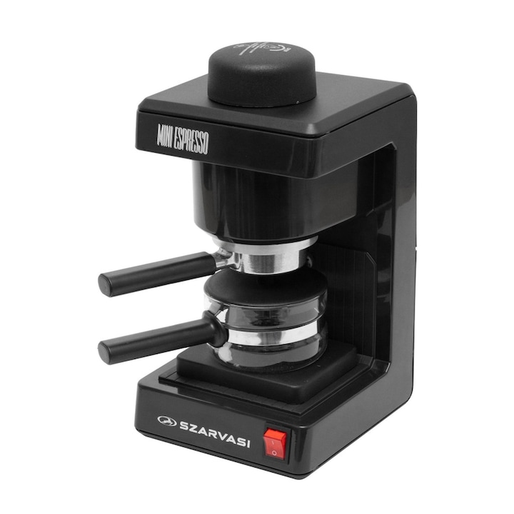 Mini cafetiera Home, 11959, 800 W, 3,04 bar, duza de sticla, limitator de caldura, degajare caldura, negru
