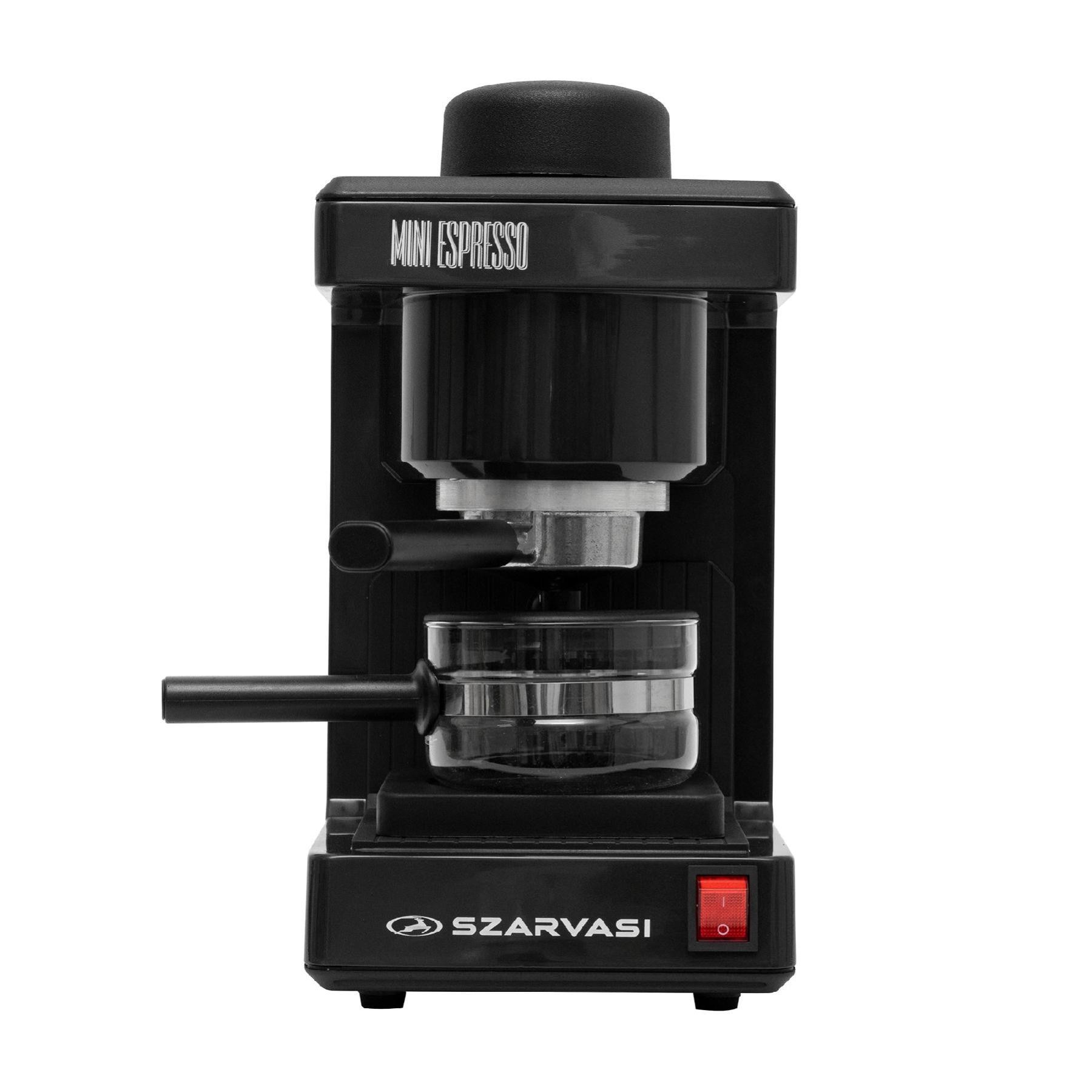 Mini cafetiera Home, 11959, 800 W, 3,04 bar, duza de sticla, limitator de caldura, degajare caldura, negru