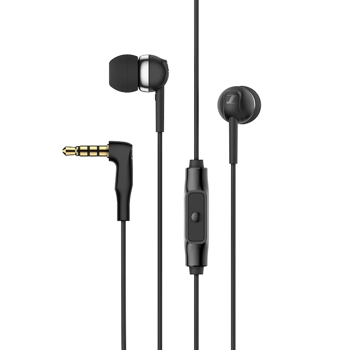 Casti Sennheiser CX 80S cu microfon, Negru