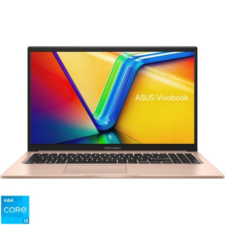 Laptop ASUS Vivobook 15 X1504VA cu procesor Intel® Core™ i3-1315U pana la 4.5GHz, 15.6'', Full HD, IPS, 8GB DDR4, 512GB SSD, Intel® UHD Graphics, No OS, Terra Cotta