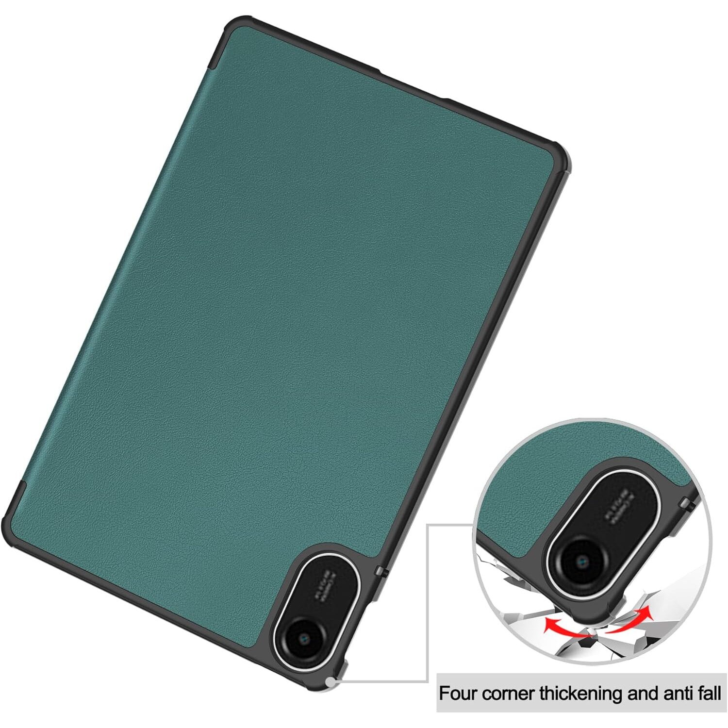 Husa Sigloo pentru tableta Xiaomi Redmi Pad 2 – Slim, Tri-Fold Magnetic, Piele Ecologica, Antisoc, Stand Reglabil, – Verde