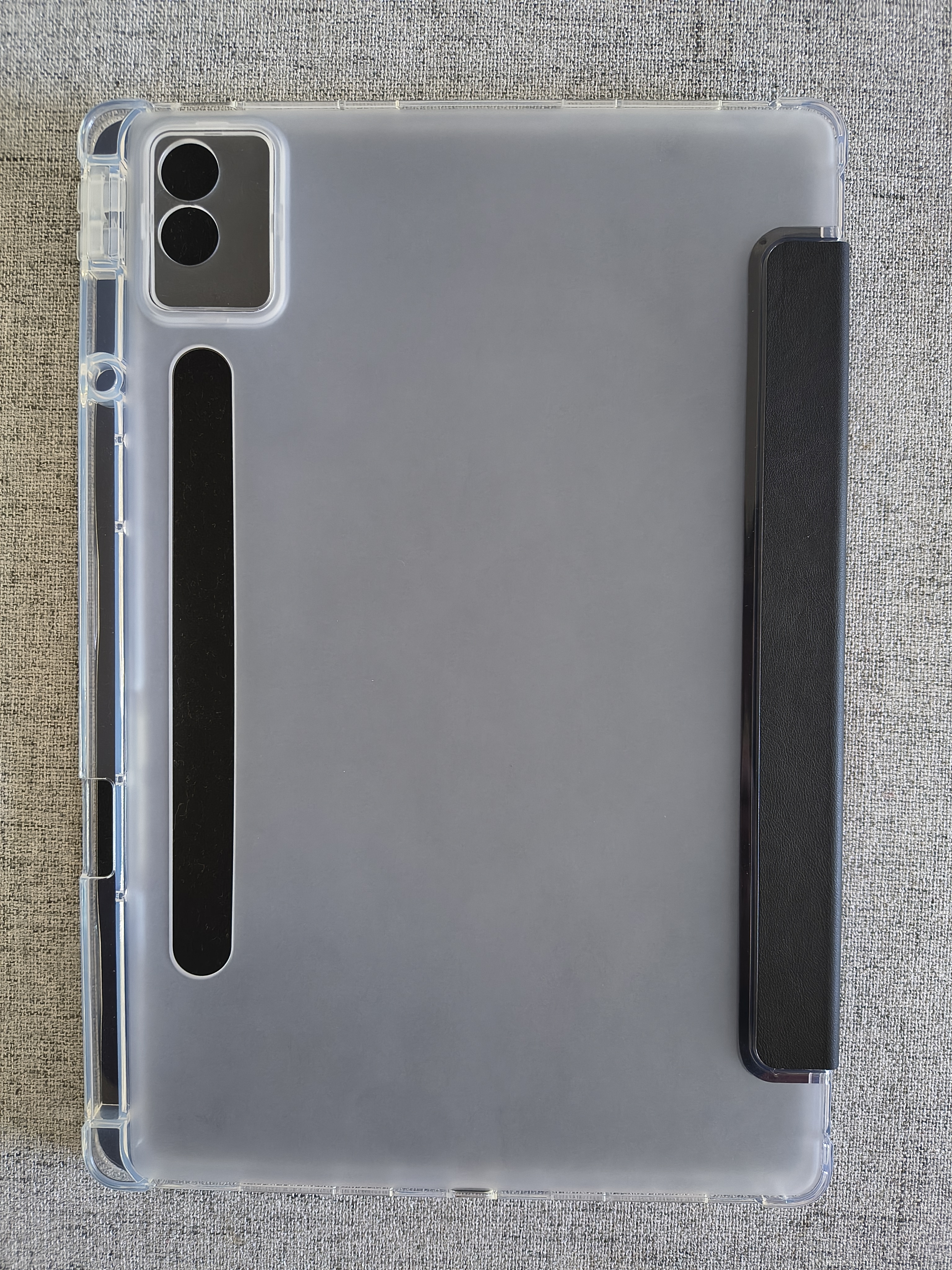 Husa premium pentru Lenovo Tab P12 (TB370FU)/Lenovo Idea Tab Pro(TB-373FU), 12.7'', Sigloo, suport Smart Pen, spatele din policarbonat transparent, rezistent la socuri, Pink