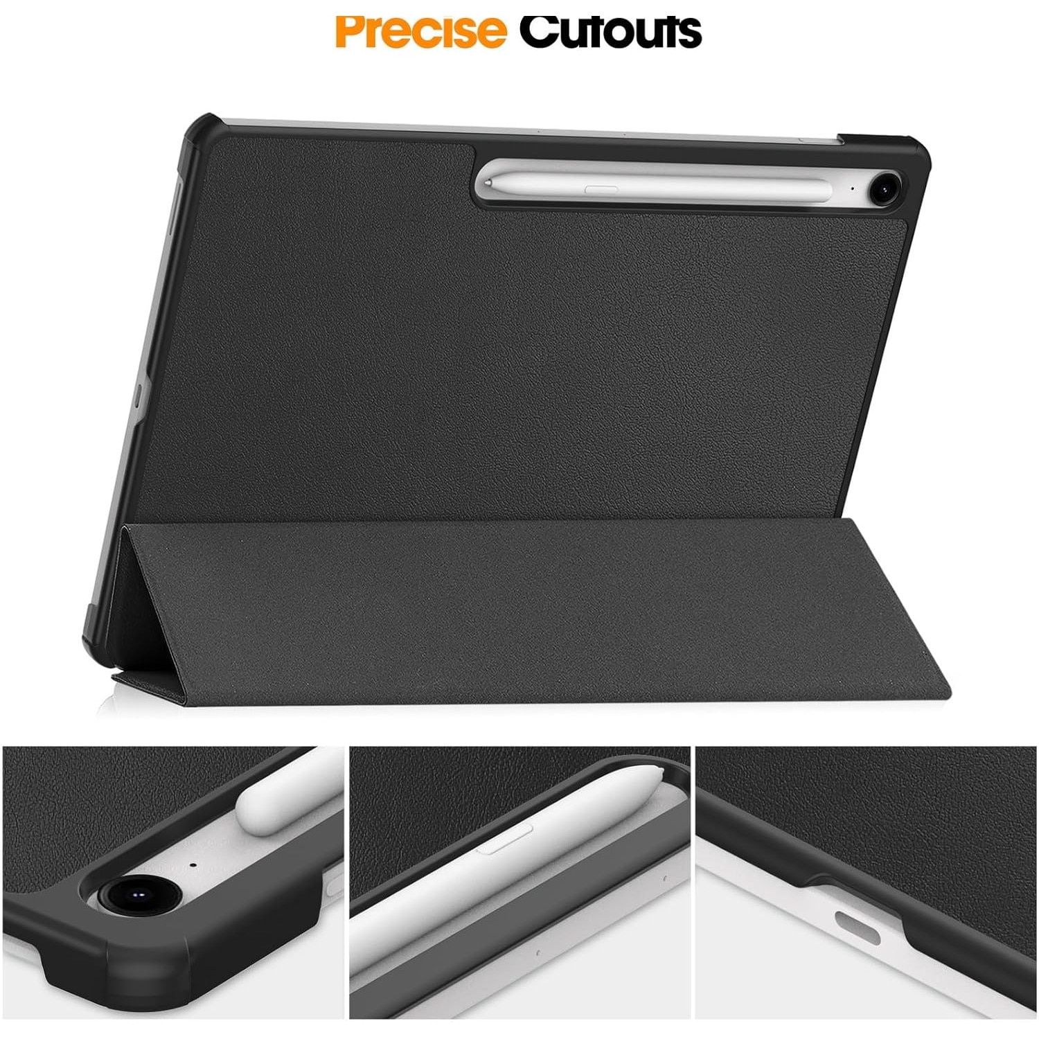 Husa pentru Samsung Galaxy Tab S10 FE+ Plus 13.1 inch tip stand functie sleep/wake-up protectie 360 - Verde