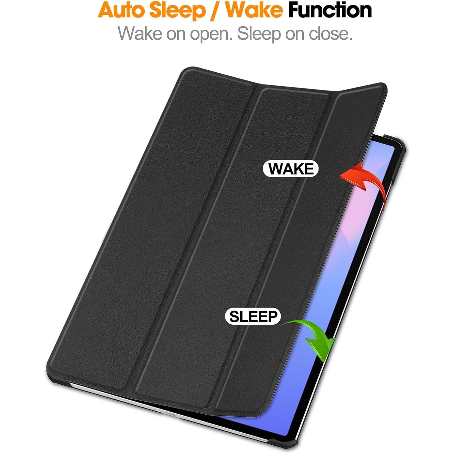 Husa pentru Samsung Galaxy Tab S10 FE+ Plus 13.1 inch tip stand functie sleep/wake-up protectie 360 - Verde