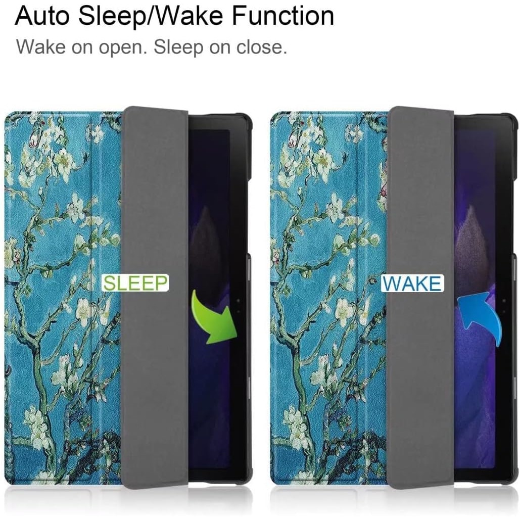 Husa Slim Natty Pell, Smart Cover, Trifold, pentru tableta Samsung Galaxy Tab A8 10.5 inch (2022/2021) SM-X200 / X205 / X207 - Floral