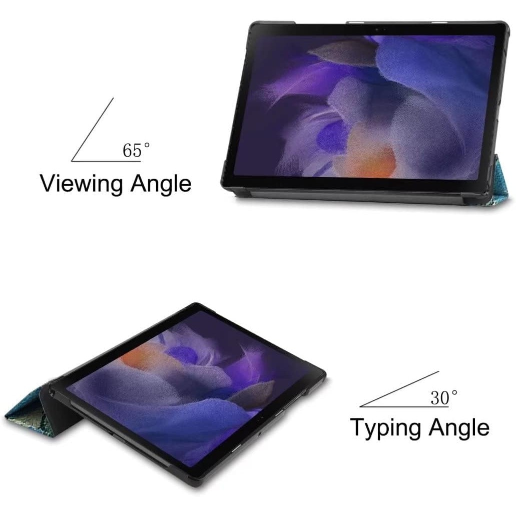 Husa Slim Natty Pell, Smart Cover, Trifold, pentru tableta Samsung Galaxy Tab A8 10.5 inch (2022/2021) SM-X200 / X205 / X207 - Floral