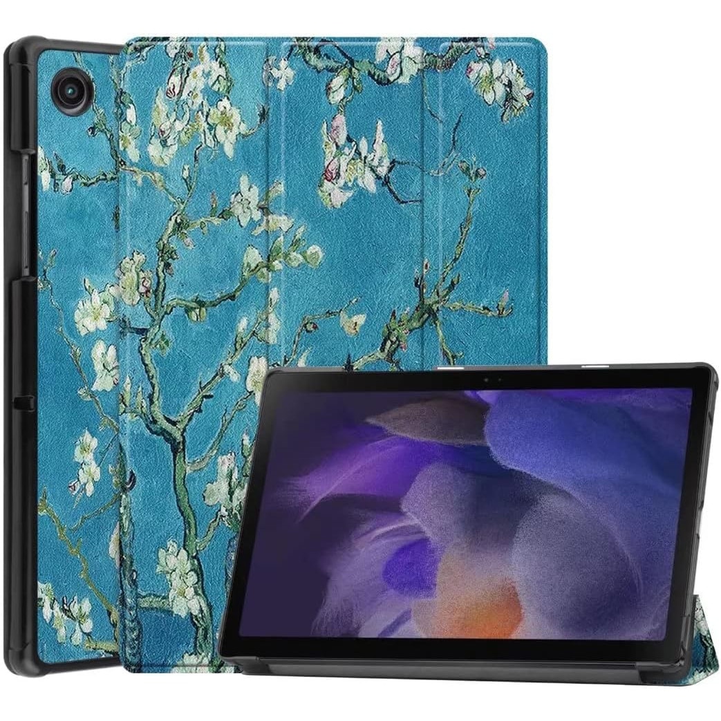 Husa Slim Natty Pell, Smart Cover, Trifold, pentru tableta Samsung Galaxy Tab A8 10.5 inch (2022/2021) SM-X200 / X205 / X207 - Floral