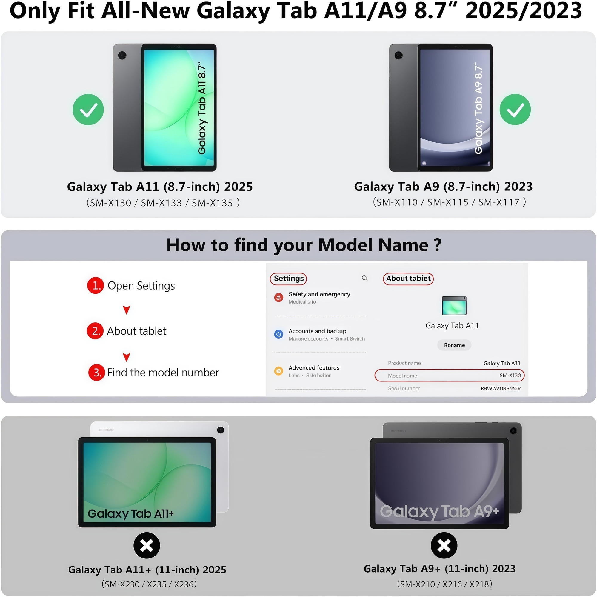 Husa pentru Samsung Galaxy Tab A9 / A11 8.7 inch (2023/2025), Silicon Moale pentru Copii, Maner Inel Rotativ 360 Grade, Functie Stand, Protectie Anti-soc, Design Pisicuta, Portocaliu