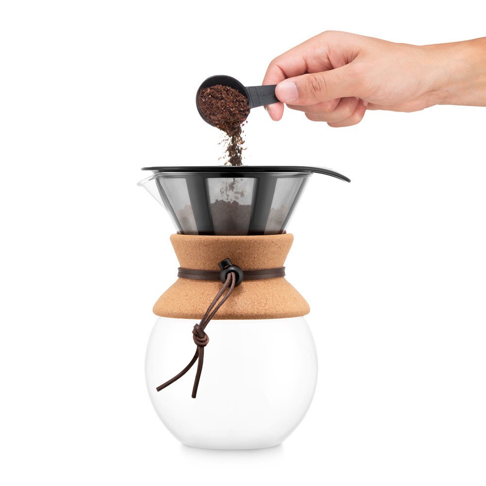 Cafetiera, Bodum by AleXer, 42FEB232174, 1000 ml, 160x217x136 mm, Otel, Natur, saculet voiaj inclus