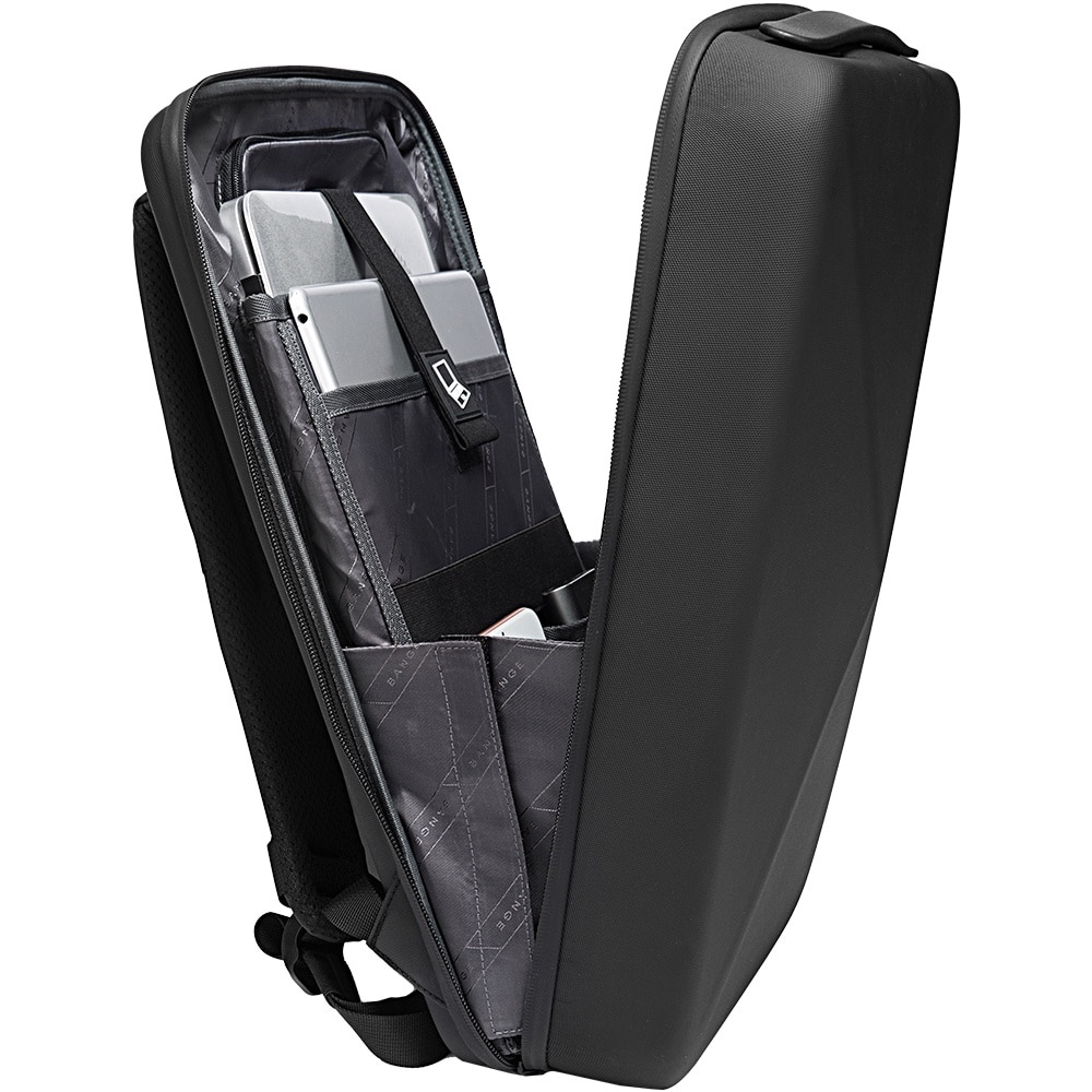 Rucsac laptop 15.6 inch, carcasa tare, material rezistent la apa, lacat TSA, deschidere ampla, calitate premium, BANGE, BG22092BK, Negru