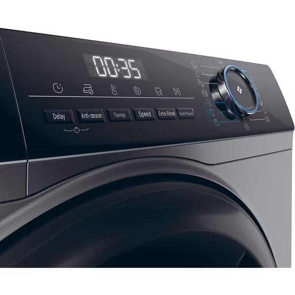 Masina de spalat rufe frontala Haier HW90-B14939S8-S, Steam, 9 kg, 1400rpm, Clasa A, antracit