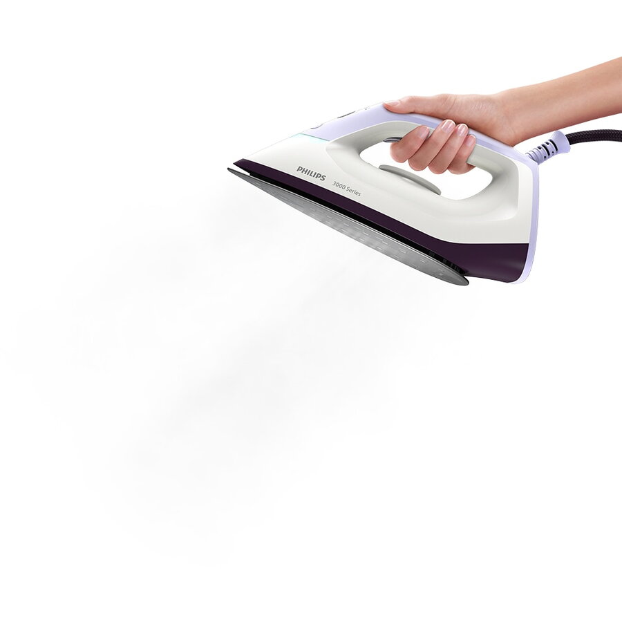 Statie de calcat Seria 3000 PSG3000/30, 2400W, 350g/min, 1.4l, Talpa Ceramica, Alb-Mov