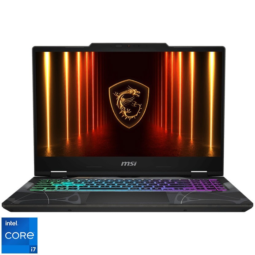 Laptop Gaming MSI Cyborg 15 B13WEKG cu procesor Intel® Core™ i7-13620H pana la 4.90 GHz, 15.6", Full HD, 144Hz, 16GB RAM, 512GB SSD, NVIDIA GeForce RTX 5050 8GB, Free DOS