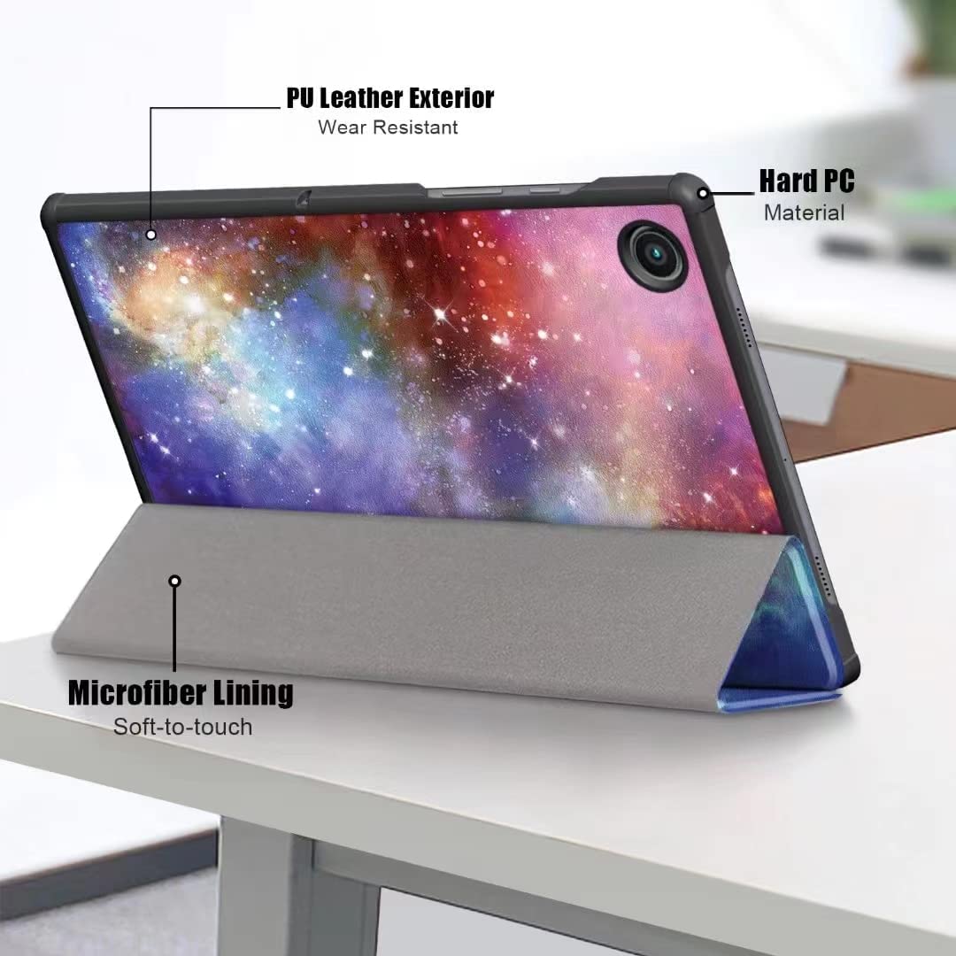 Husa Slim Sigloo, Smart Cover, Trifold, pentru tableta LENOVO Tab M10 3rd Gen(TB-328FU, TB-328XU ), 10.1 inch, model Galaxy