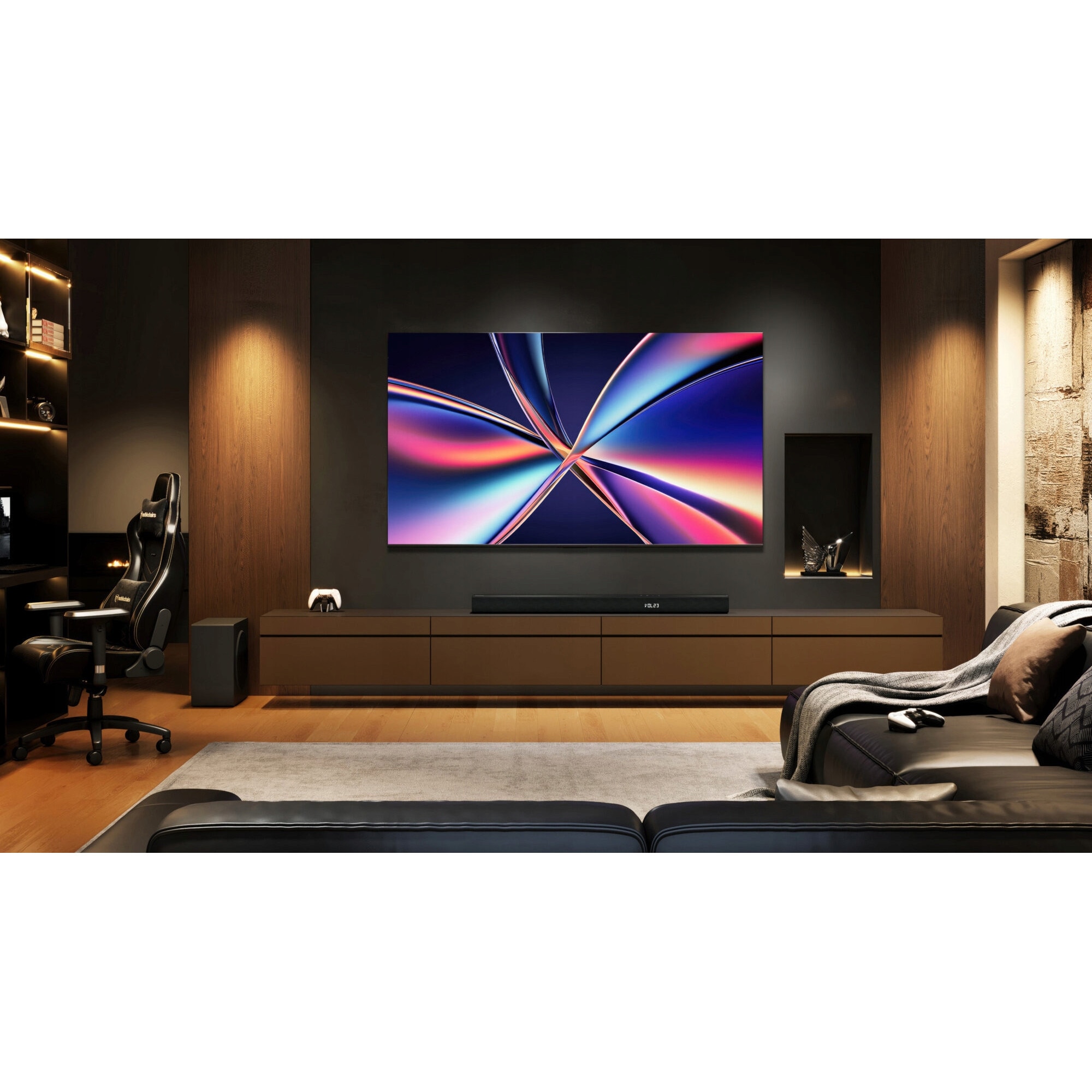 Televizor 50" QLED HISENSE 50E8Q 4K Mini-LED, 144Hz, Dolby Vision, negru