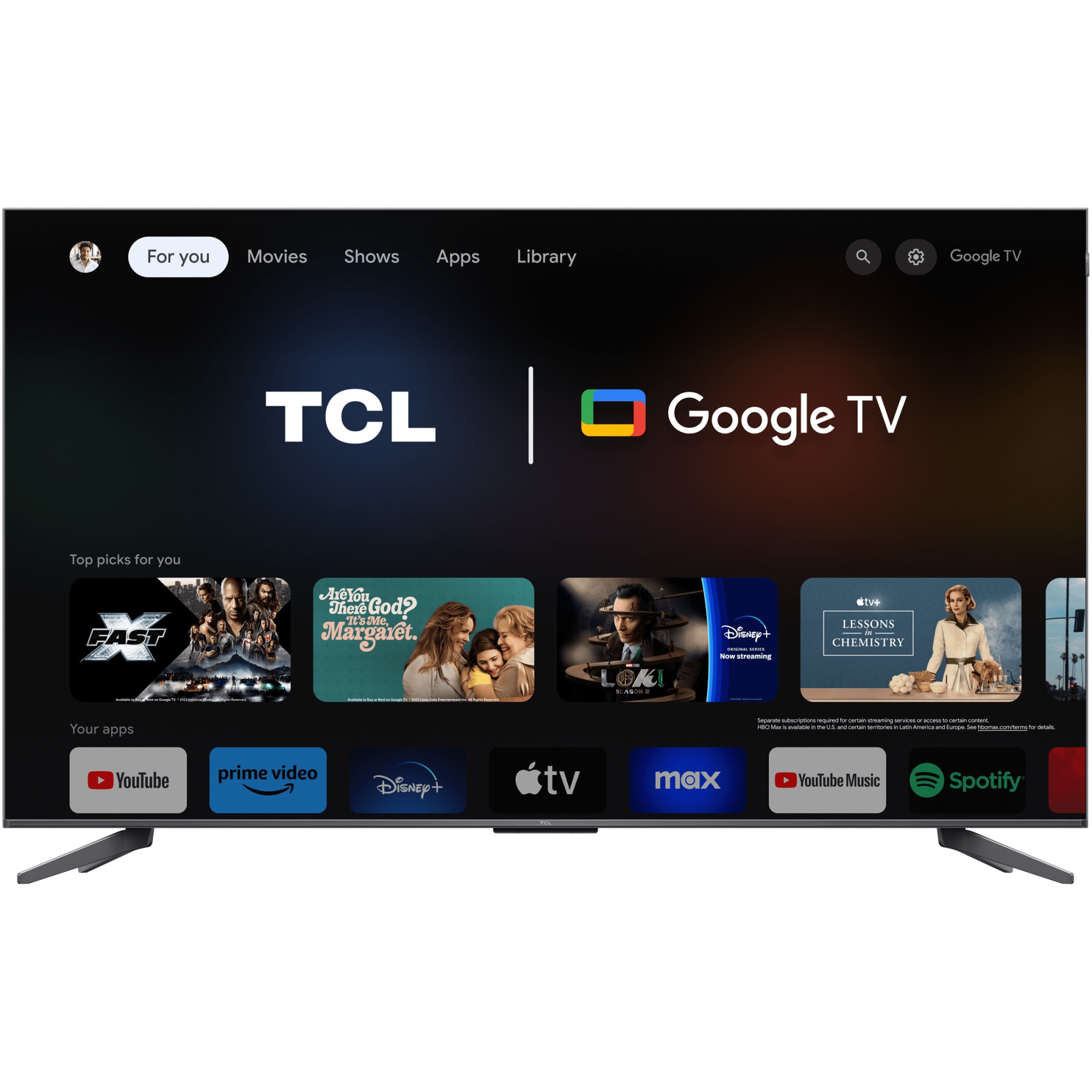 Televizor TCL QLED 55C655 Pro, 139 cm, Smart Gloogle TV, 4k Ultra HD, Clasa F (Model 2024)