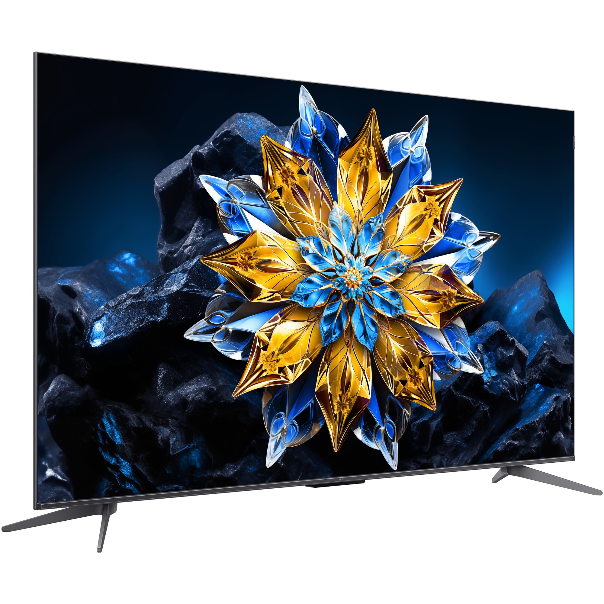 Televizor TCL QLED 55C655 Pro, 139 cm, Smart Gloogle TV, 4k Ultra HD, Clasa F (Model 2024)