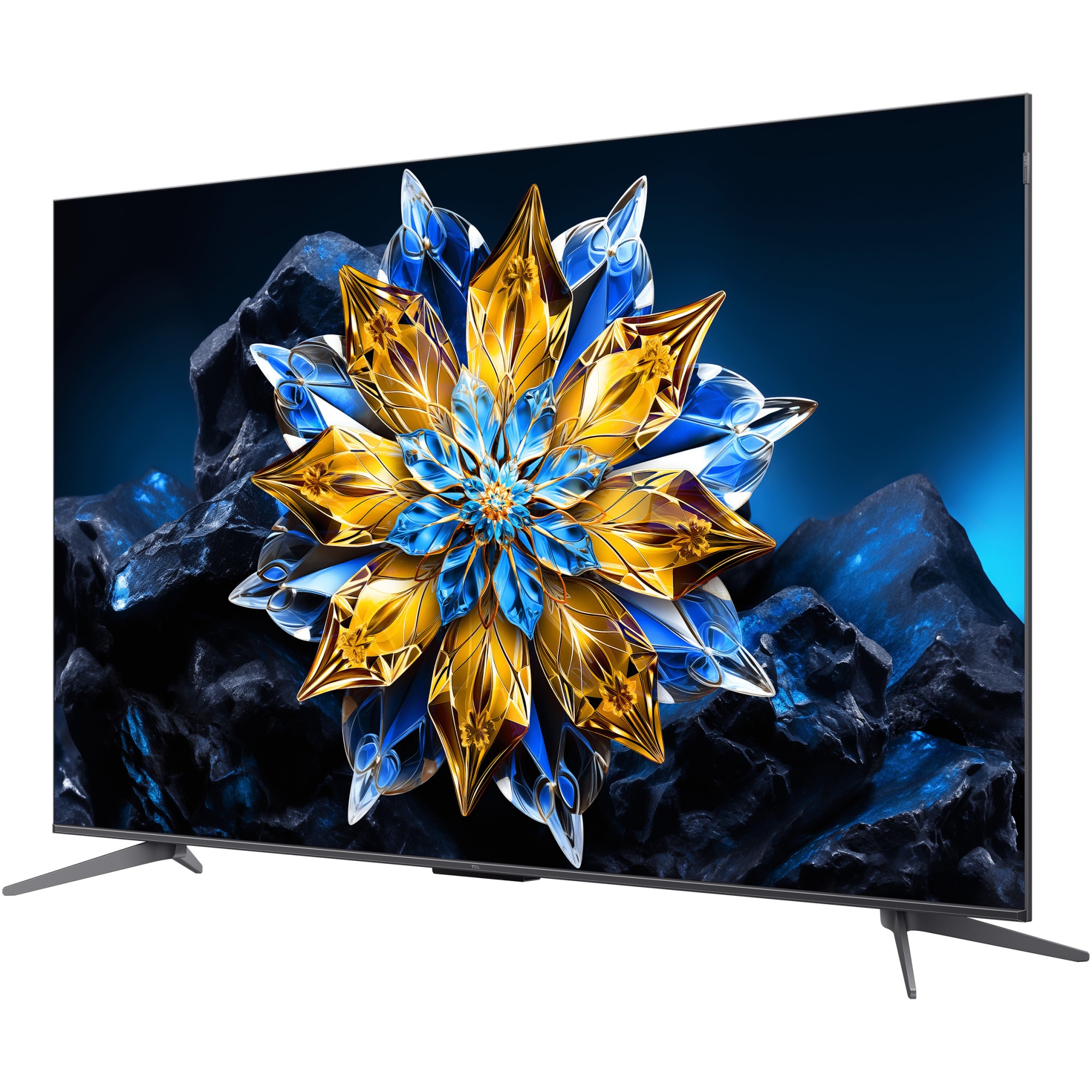 Televizor TCL QLED 55C655 Pro, 139 cm, Smart Gloogle TV, 4k Ultra HD, Clasa F (Model 2024)