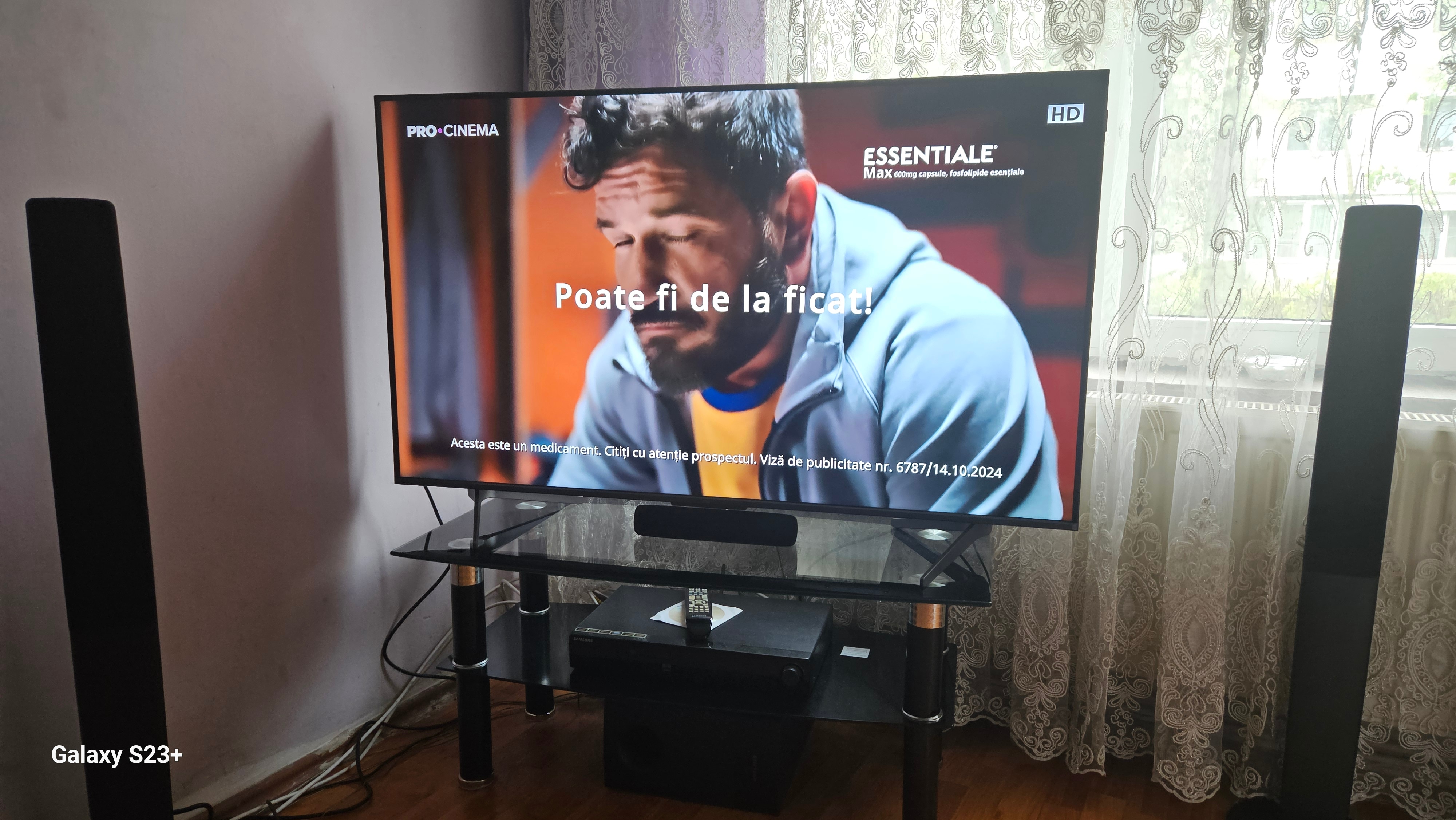 Televizor TCL QLED 55C655 Pro, 139 cm, Smart Gloogle TV, 4k Ultra HD, Clasa F (Model 2024)