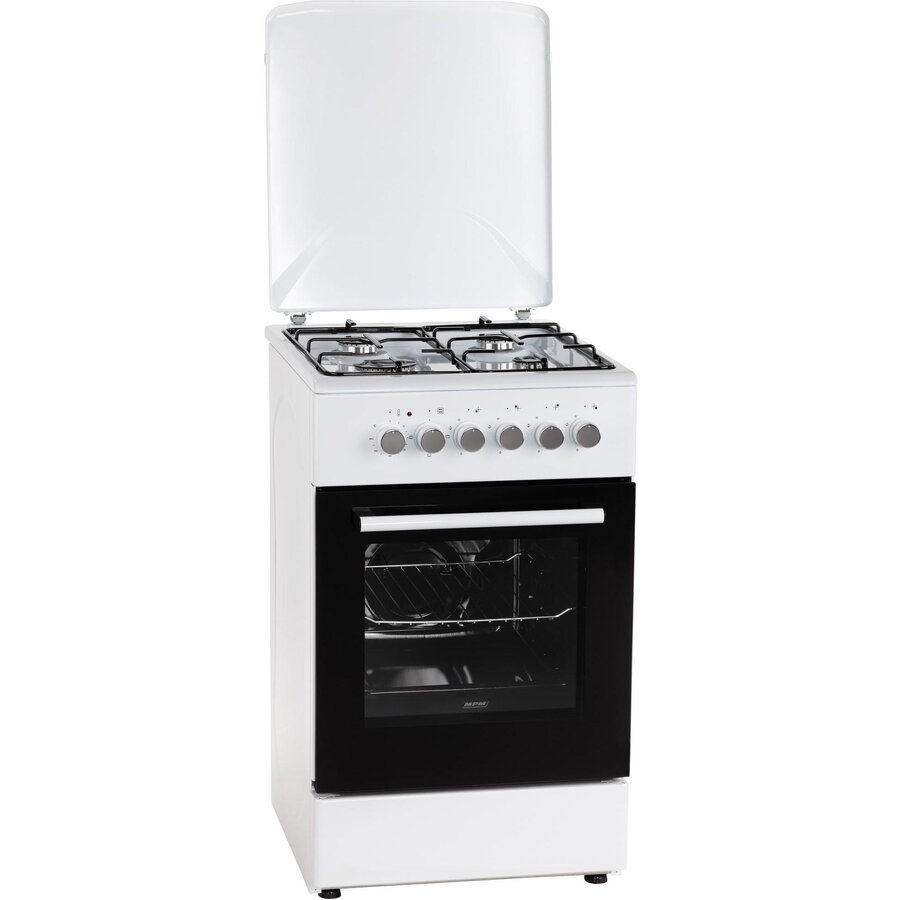 Aragaz gaz-electric MPM, model 56-KGM-04, alb