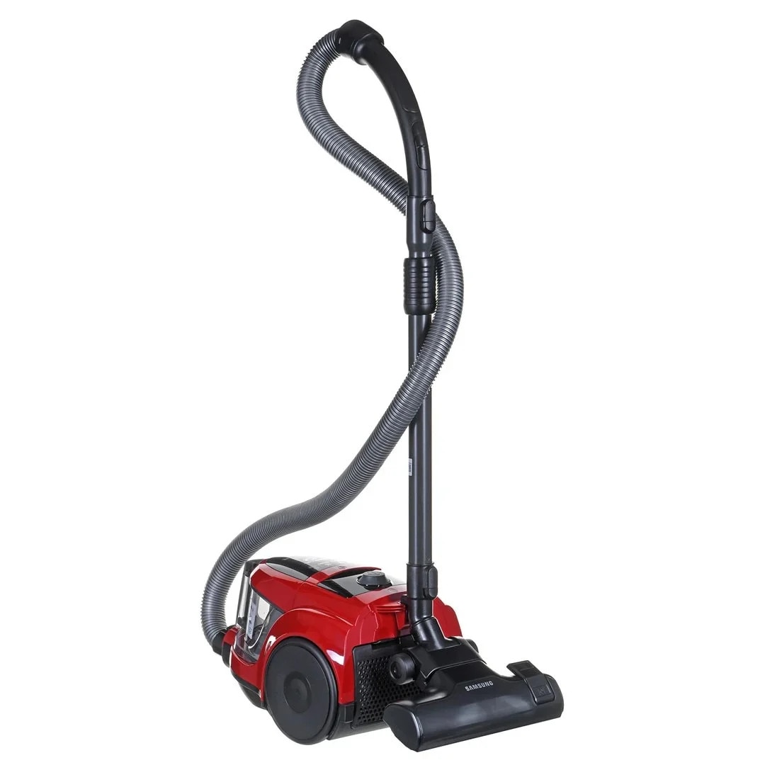 Aspirator fara sac Samsung VCC45W0S3R/XSB, 1.3 l, 750 W, Air Track, Tub telescopic, Rosu
