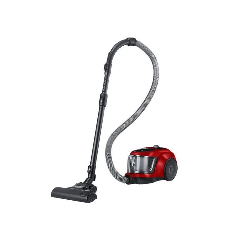Aspirator fara sac Samsung VCC45W0S3R/XSB, 1.3 l, 750 W, Air Track, Tub telescopic, Rosu