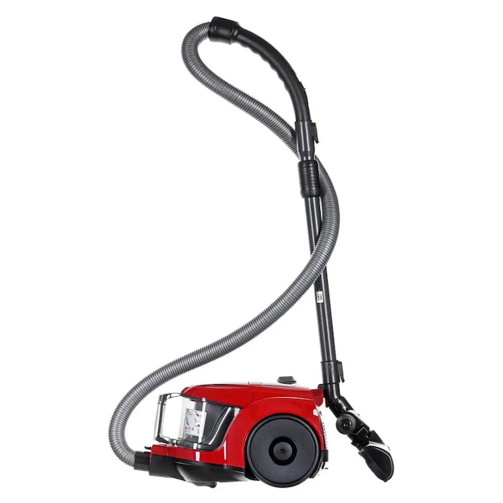 Aspirator fara sac Samsung VCC45W0S3R/XSB, 1.3 l, 750 W, Air Track, Tub telescopic, Rosu