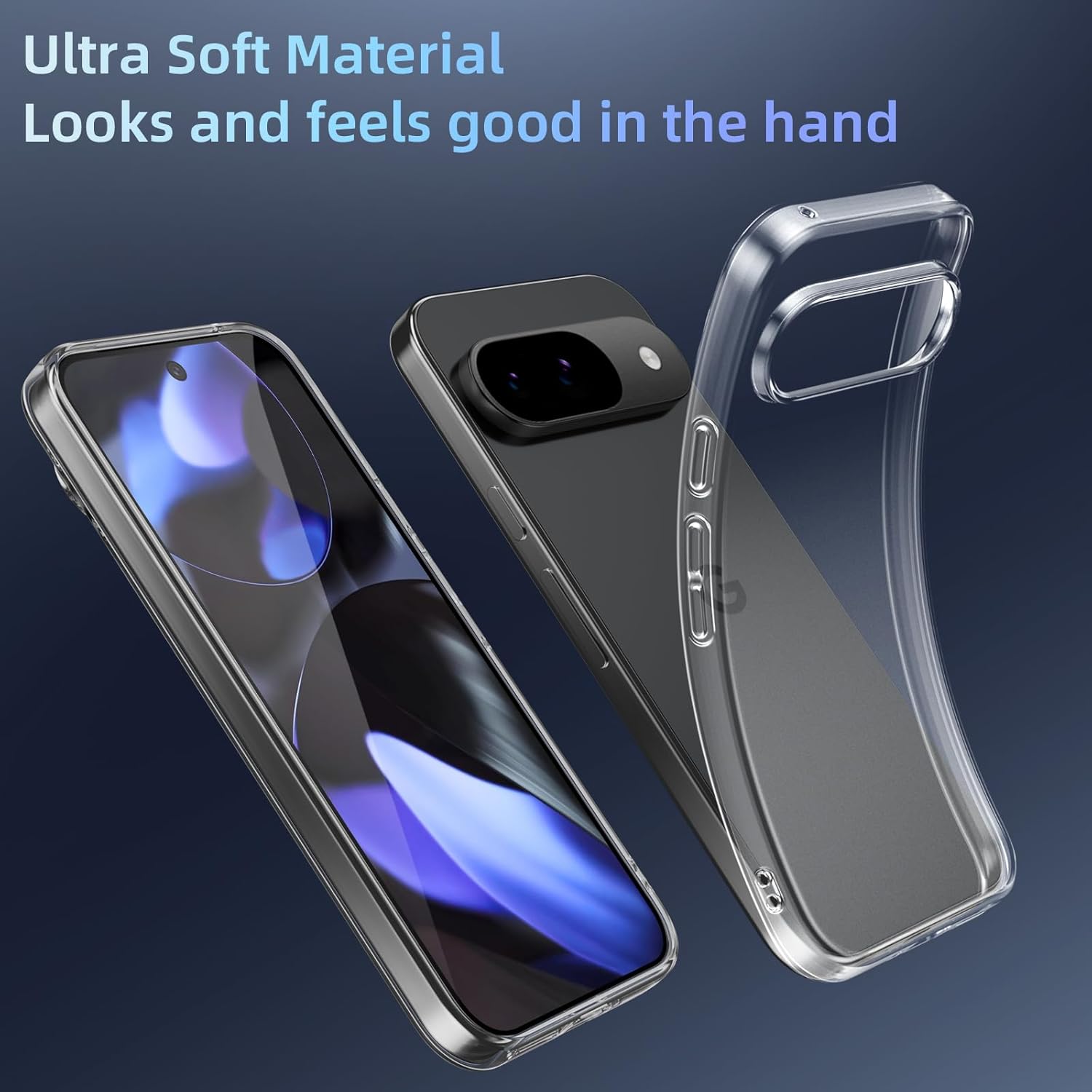 Husa protectie Mat-Tech compatibila cu Google Pixel 9 / Pixel 9 Pro, Anti-soc, 2MM, Protectie Camera, Decupaje Precise, Rezistenta la impact, Margini ridicate pentru protectia ecranului, Transparenta