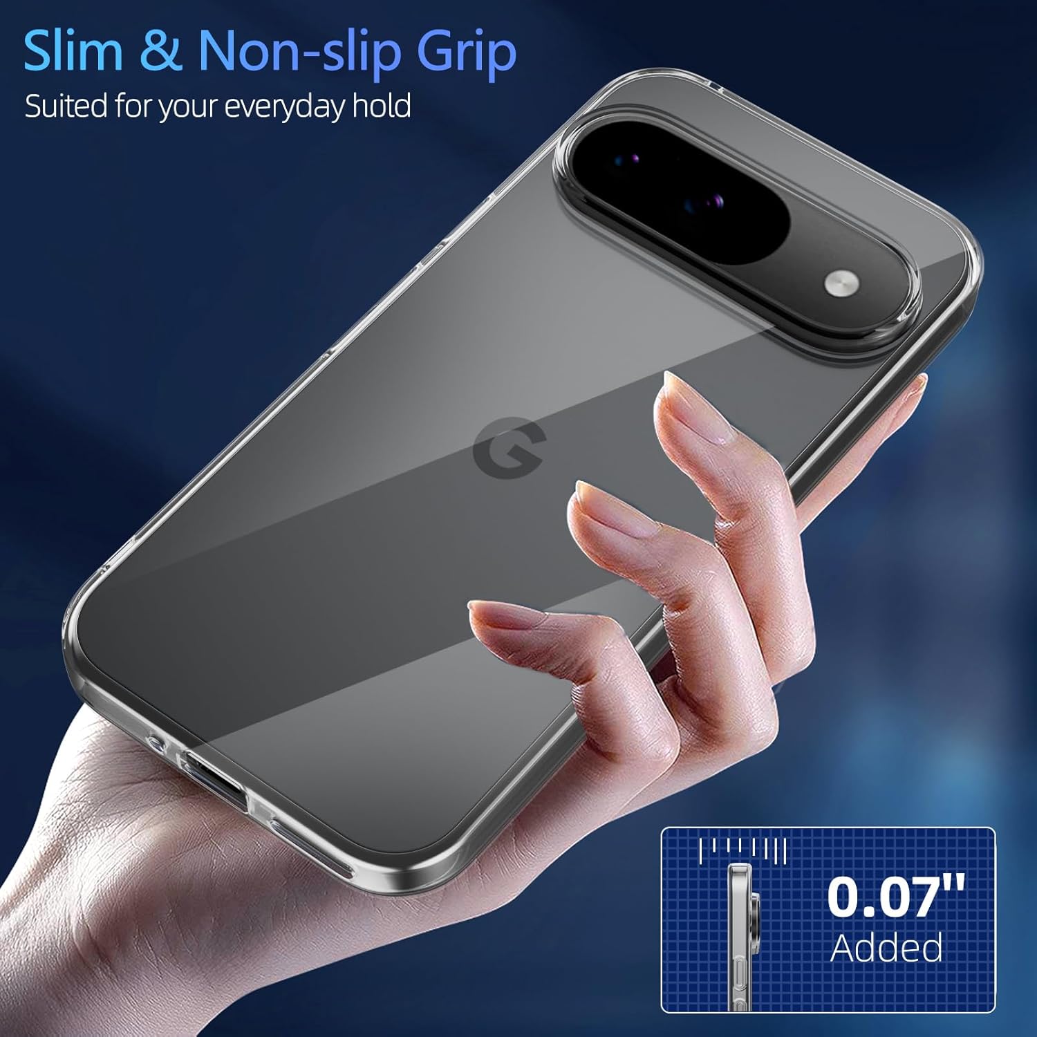 Husa protectie Mat-Tech compatibila cu Google Pixel 9 / Pixel 9 Pro, Anti-soc, 2MM, Protectie Camera, Decupaje Precise, Rezistenta la impact, Margini ridicate pentru protectia ecranului, Transparenta