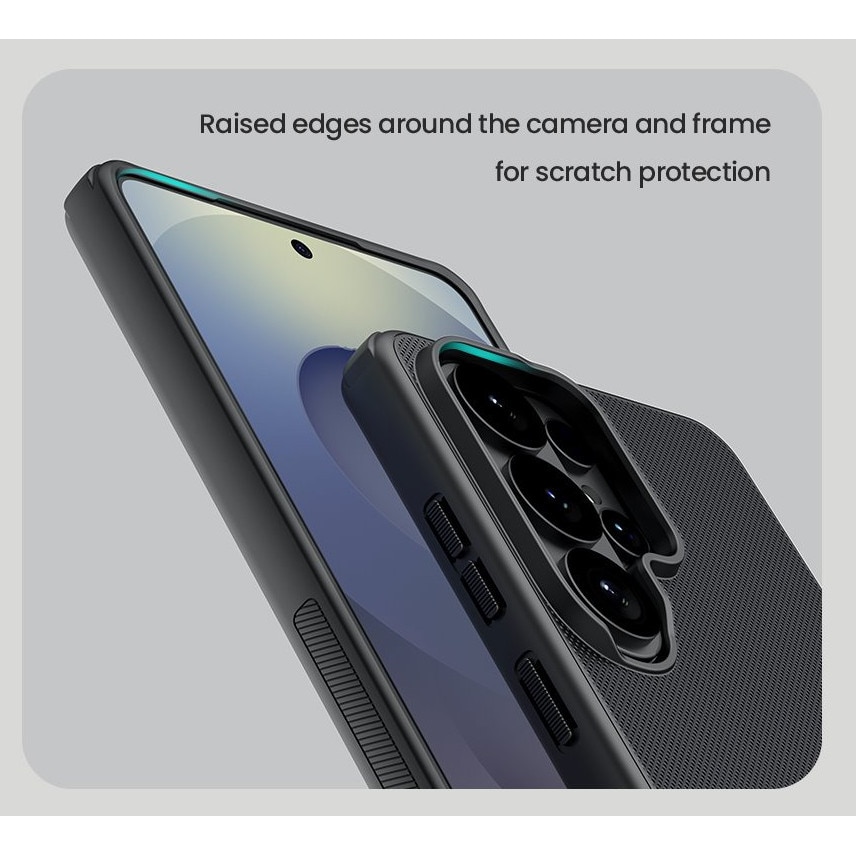 Husă telefon Samsung Galaxy S26 Ultra - Compatibilă cu Nillkin Super Frosted - carcasă din plastic negru