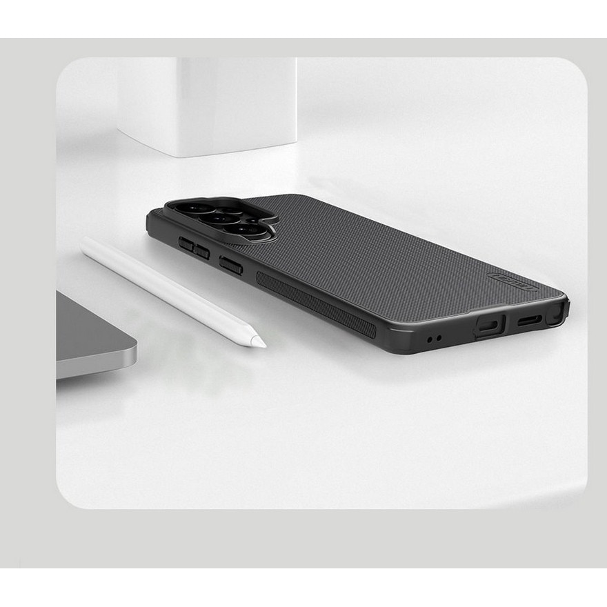 Husă telefon Samsung Galaxy S26 Ultra - Compatibilă cu Nillkin Super Frosted - carcasă din plastic negru
