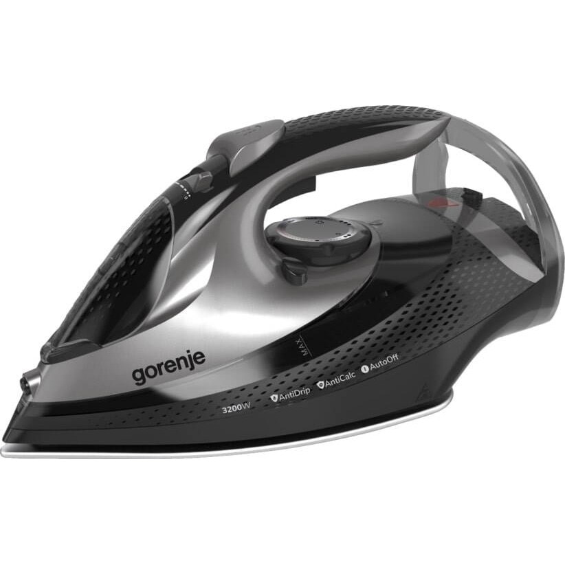 Fier de calcat, Gorenje, SIH3200BKS, ceramic, 250g/min, 0.42l, negru