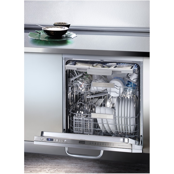 Masina de spalat vase incorporabila Franke FDW 614 D10P DOS LP C, 14 seturi, 10 programe, Clasa C, Display Digital, Filtru inox, Aqua Stop, 60 cm