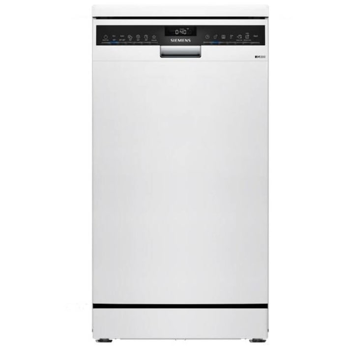 Masina De Spalat Independenta Siemens SR23EW24KE, Clasa C, HomeConnect, 10 Seturi, 6 Programe, Alb