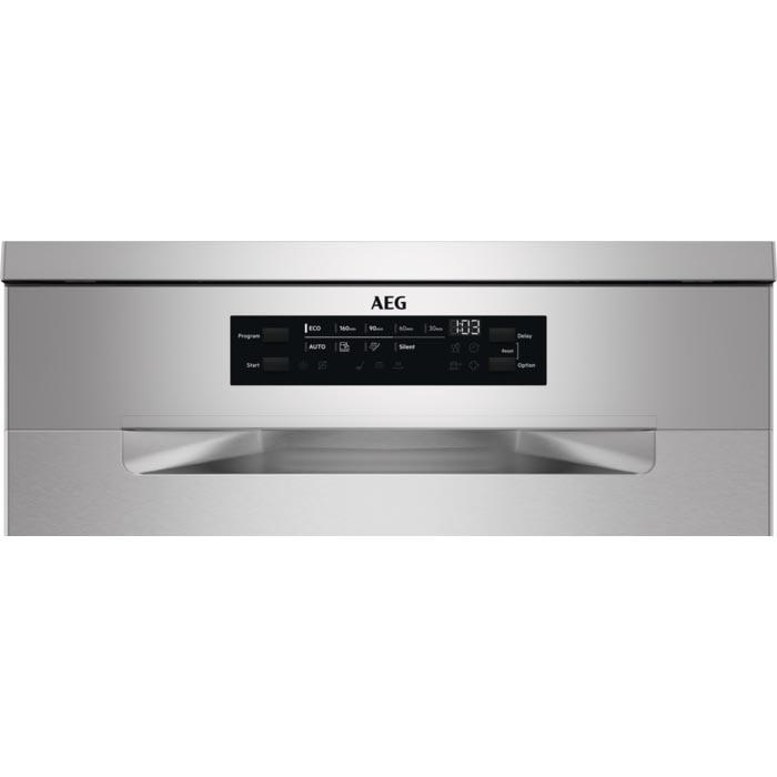 Masina de spalat vase AEG, 15 seturi, 9 programe, Clasa D, AirDry, Inox