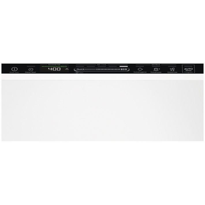 Masina de spalat vase incorporabila Electrolux KEMB9310L, 15 seturi, 8 programe, Clasa D, AirDry, QuickSelect, Usa slide, Motor inverter, Brat SatelliteClean, Afisaj digital, Indicator luminos pe podea, Start intarziat, 60 cm