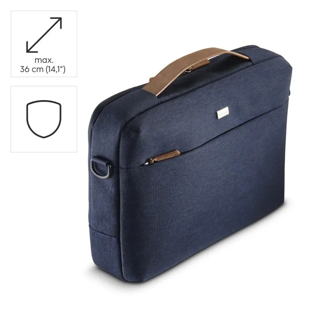 Geanta Laptop HAMA "Casual", de la 34 la 36 cm (13.3" - 14.1"), Albastru HAMA-222078