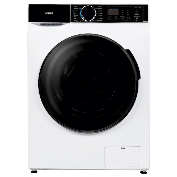 Masina de spalat rufe Samus WSADI-9143, 9 kg, 1400 rpm, 15 programe, clasa A, Alb