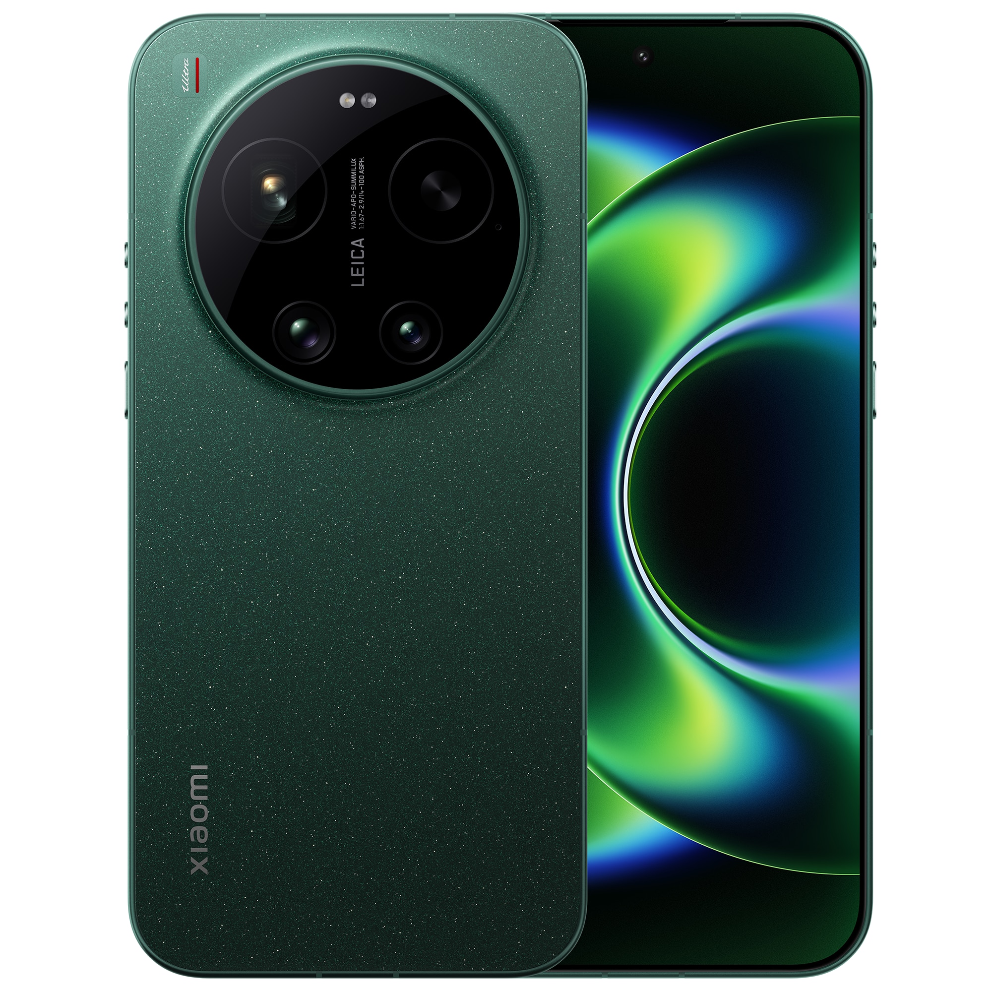 Telefon mobil Xiaomi 17 Ultra, 5G, 16GB RAM, 512GB ROM, Verde + Woven Strap Ring Stand