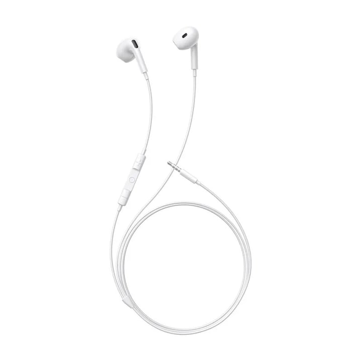 Baseus Encok HZ19 Casti in-ear cu fir alb