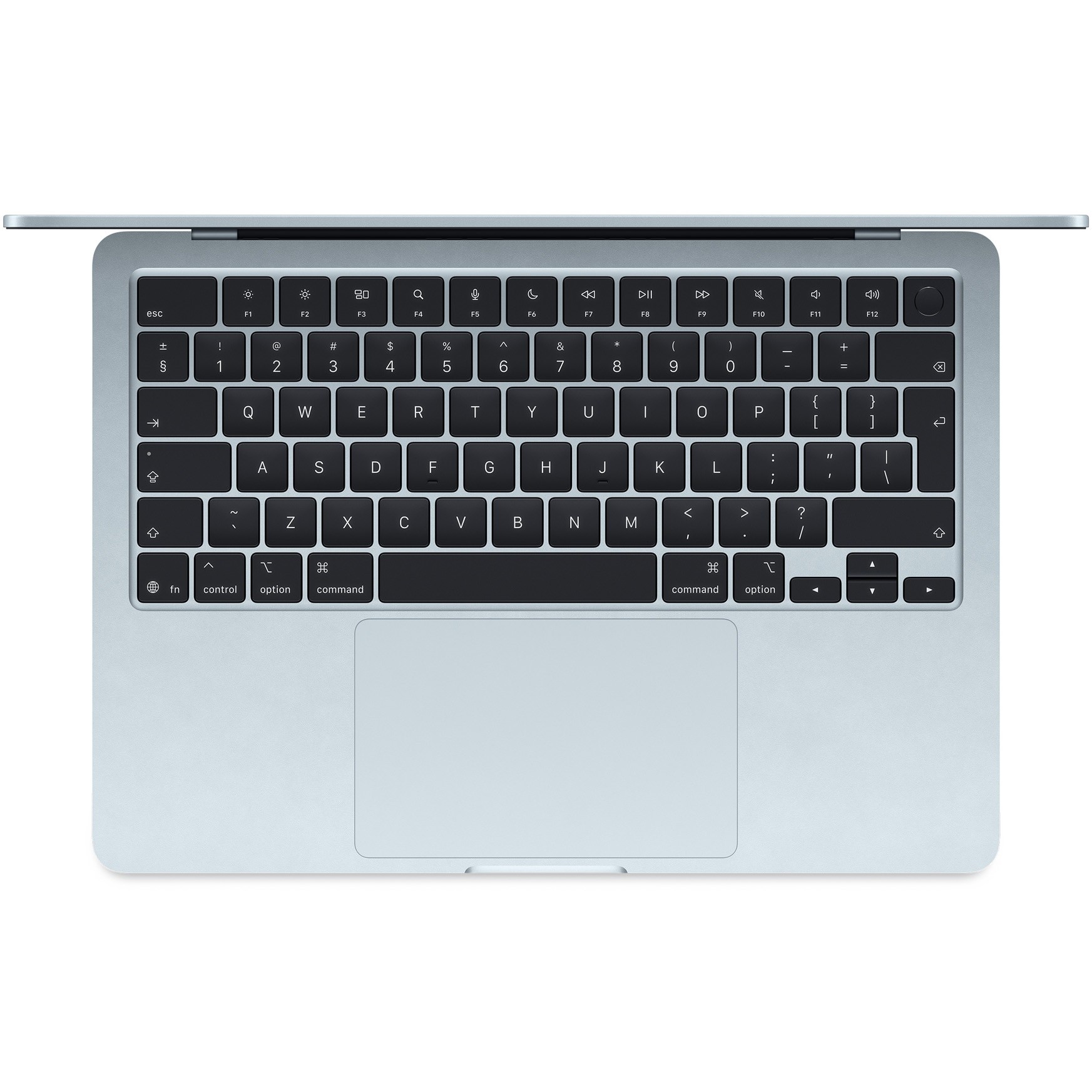 Laptop Apple MacBook Air 13", cu procesor Apple M4, 10 nuclee CPU si 10 nuclee GPU, 16GB RAM, 512GB, Sky Blue, Tastatura Internationala, Manual RO